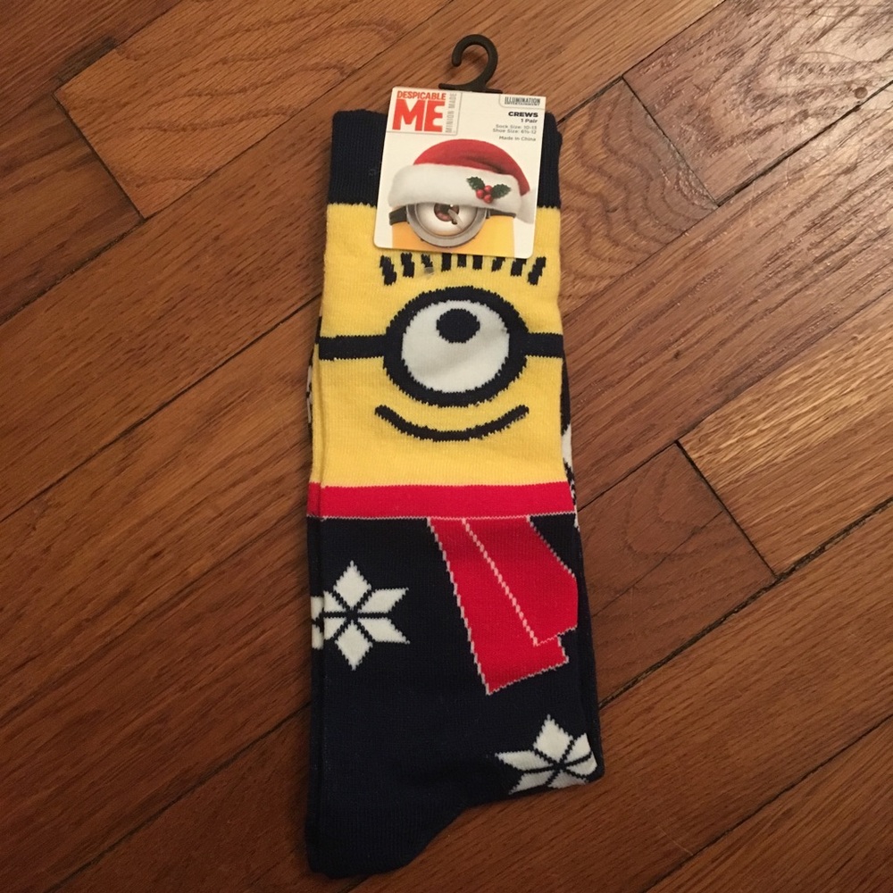 Despicable Me Christmas Crew Socks